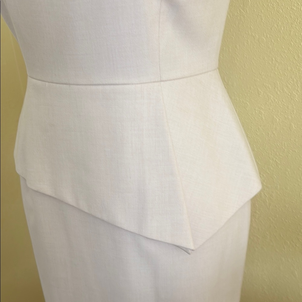 ANTONIO MELANI Cream Asymmetrical Dress - Picture 3 of 5